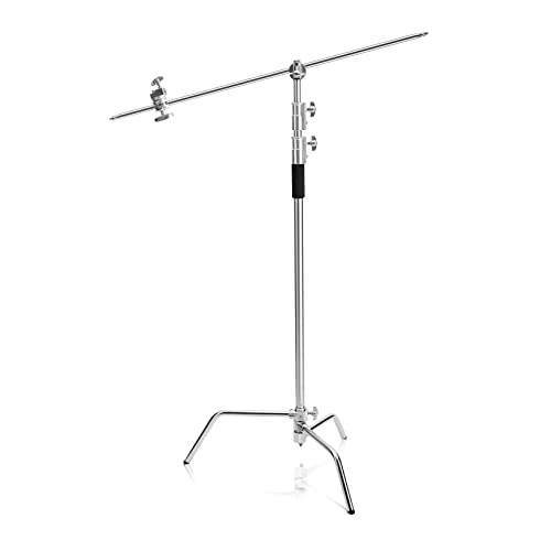 EACHSHOT センチュリースタンド ステンレス 330cm 撮影用アーム付 Amazon | Selens Cスタンド センチュリースタンド 10ft / 300cm調節